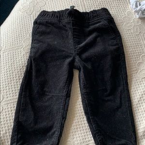 Black corduroy trousers for toddlers